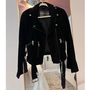 Bagatelle NYC Suede Moto Jacket
